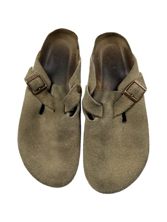 Birkenstock Shoes - Birkenstock Women's Boston Soft Footbed Taupe Clogs Taupe EU 40 US 9